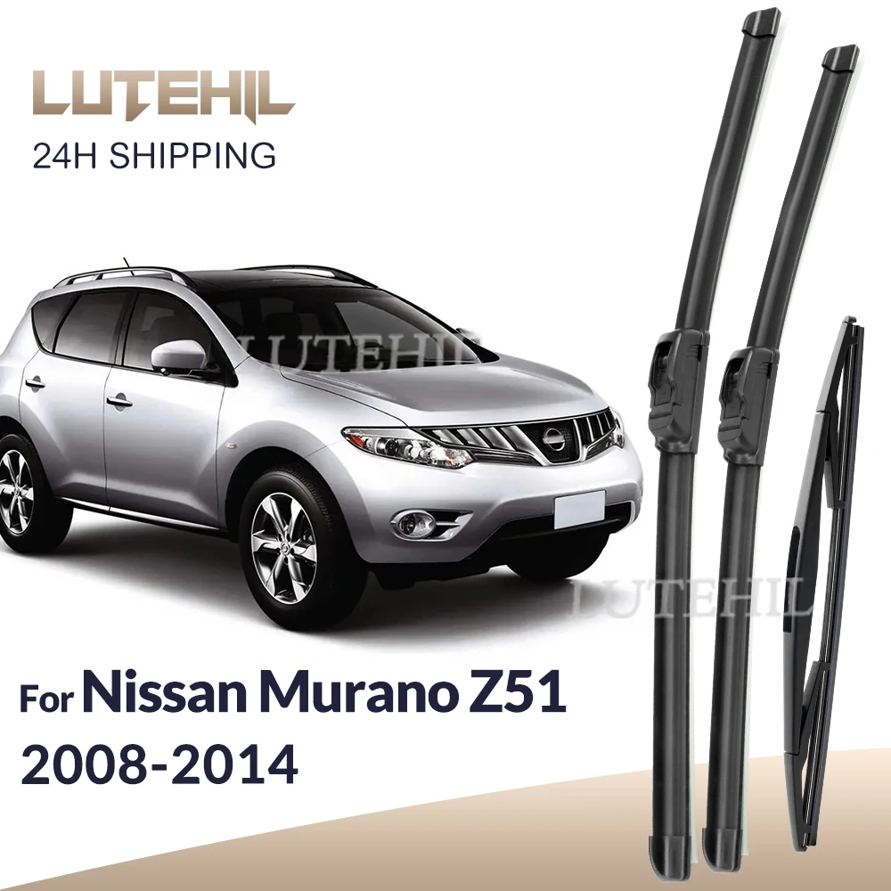 

For Nissan Murano MK2 Z51 2008-2014 2009 2010 Wiper Front & Rear Wiper Blades Windshield Windscreen Window Brushes 26"+16"+12"