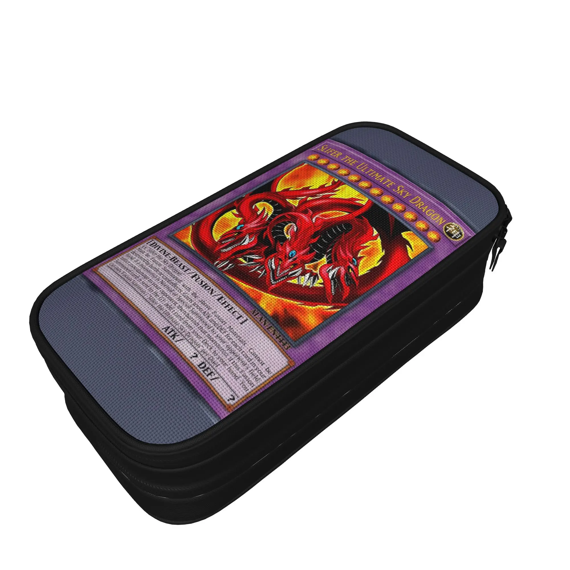 Cute Anime Yu Gi Oh Card Pencil Cases Dragon Game Cartoon Pencilcases Pen Box Girl Boy Big Capacity Bags School Gifts Stationery