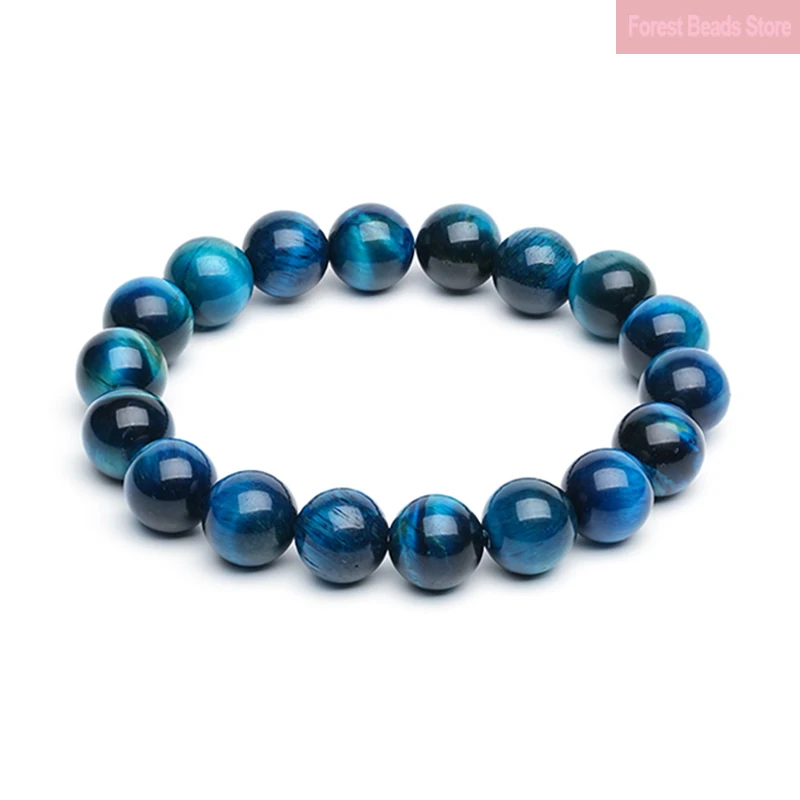 High Quality Blue Tiger Eye Bracelet Natural Stone Gemstone Chakras Beads Handmade Lover Gifts Yoga Bangles Jewelry Pulsera