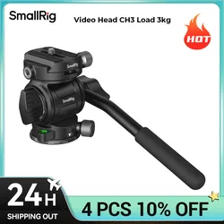 SmallRig Video Head CH3 Only 271g Max Load 3kg Portable Fluid Head for Shooting Outdoor Suit Arca-Swiss Quick Release Plate 4936