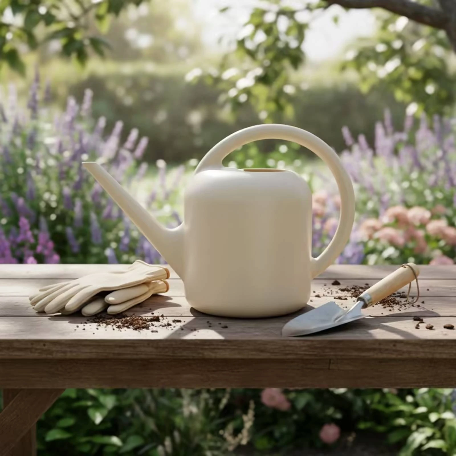 Watering Can with Long Spout Compact Lightweight Small for Plant Lovers, Balcony, Home