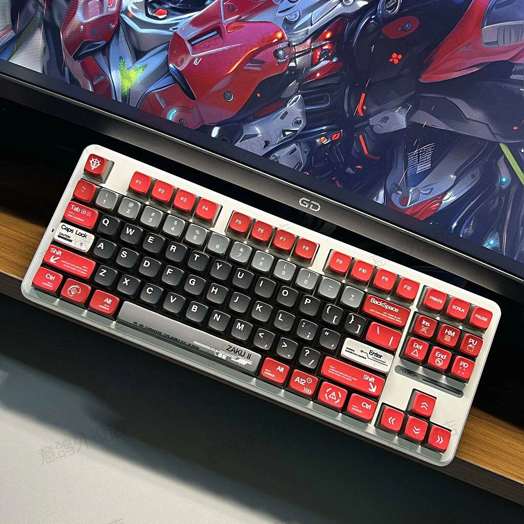 ZAKU Keycaps 120 Keys PBT Material MDA Profile Side Light DYE-SUB Keycap For MX Switch Wooting Mechanical Keyboard