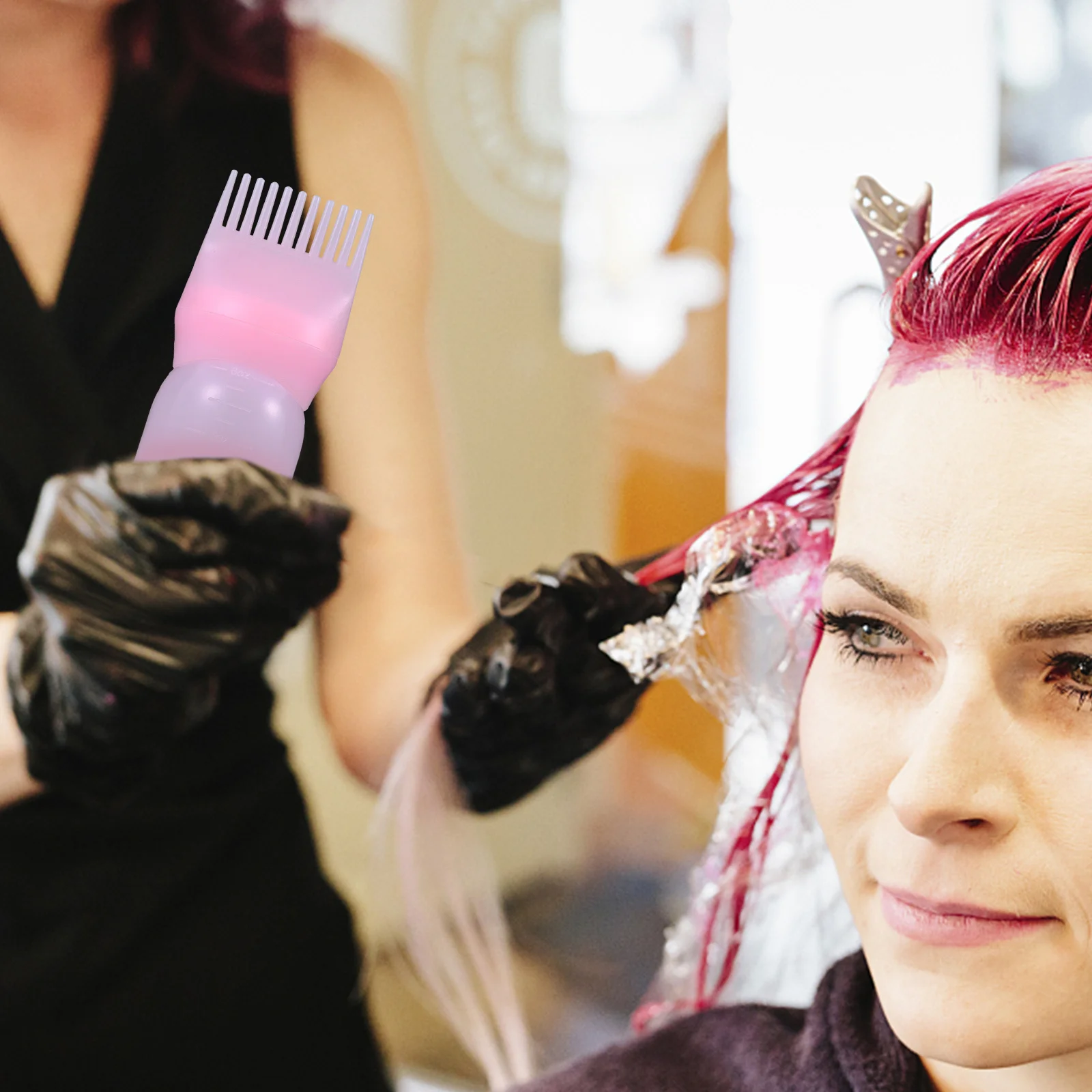 

3 шт. пластиковые бутылки для краски для волос, расческа для окрашивания волос, аппликатор, бутылки для нанесения корней, аксессуары для парикмахера, парикмахерская бутылка