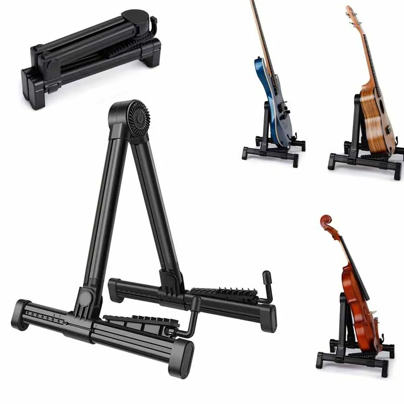 Universal Electric Guitar Stand A Frame Musical Rack Holder Folding Instrument Stand For Electric Guitar Bass Accessory