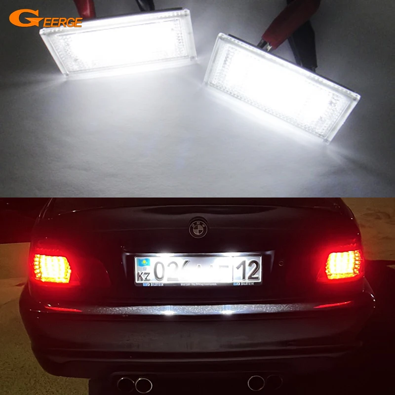 

For BMW 3 Series E46 Sedan Touring 1998 1999 2000 2001 2002 2003 2004 2005 No Error Ultra Bright Led License Plate Light Lamp