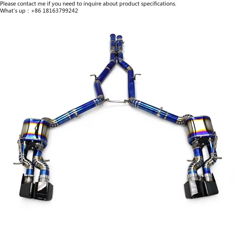 Custom Tuning Catback Exhaust System for Mercedes-Benz CLS63 AMG W218 5.5T 2013-2017 Titanium Valvetronic Exhaust System