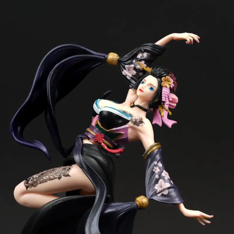 26,5 cm Anime One Piece GK Tiens Robin Handgefertigtes Kabuki-Kimono Resonanz-Serie Doppelköpfiges Zweidimensionales Modell-Ornament