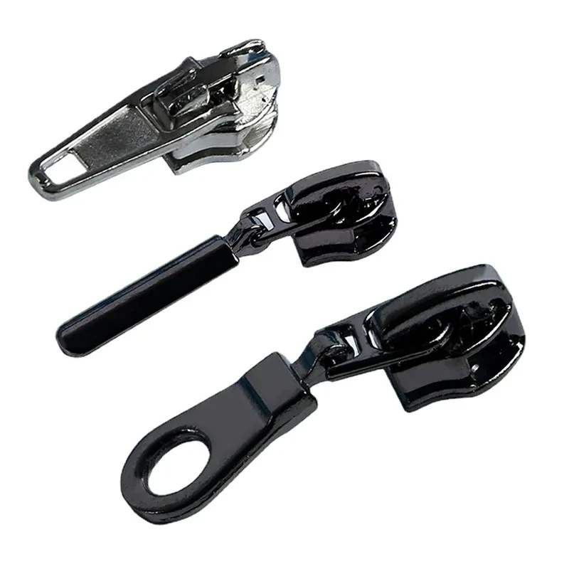 

30pcs/lot 3#4#5#7#8#10# Heavy Duty Nylon Coil Zipper Slider Pull Head Sportswear Jacket Instant Repair Tailor Sewing Accessories
