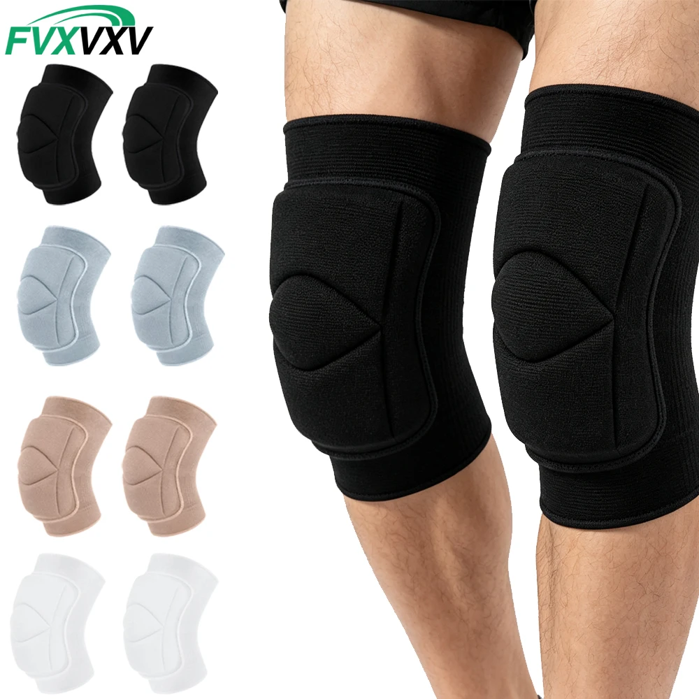 2 Stück Knieschoner für Volleyball, Kinder, Jugendliche, Erwachsene, Tanz, Knieschoner, weiche, dehnbare Kniebandage, atmungsaktiver Knieschutz für Basketball