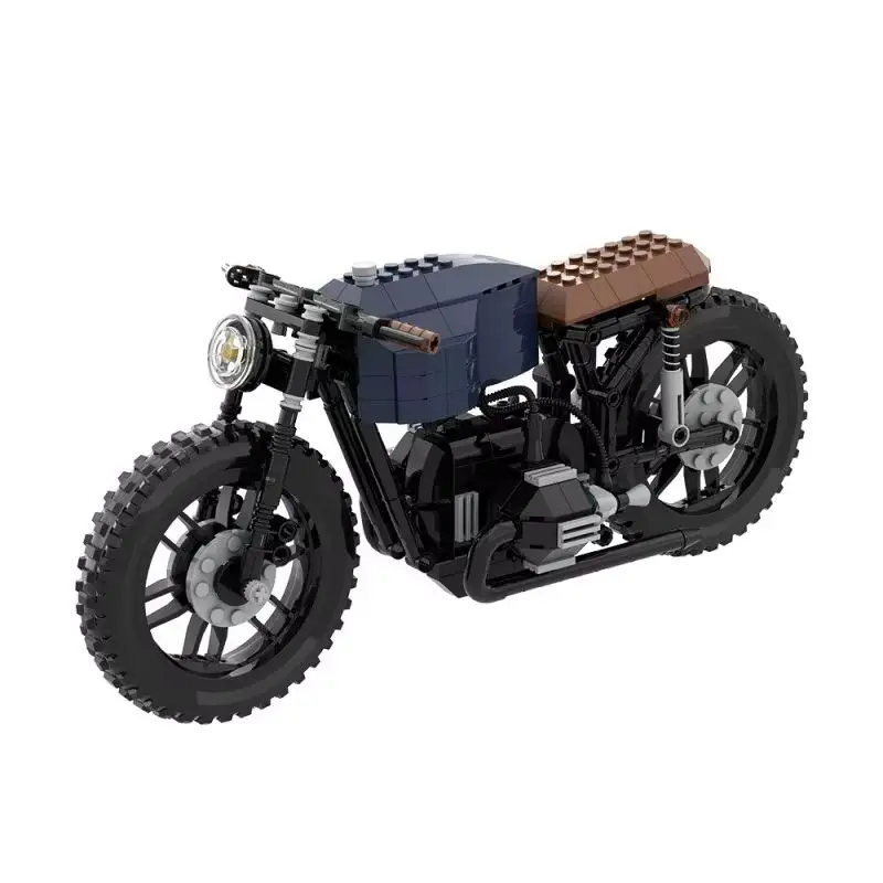 

MOC Технические мотоциклетные строительные блоки Ретро R100 Серия Городской кафе Гонщик Модель автомобиля Кирпич DIY Puzzy Toys Дети Мальчики Подарок на день рождения