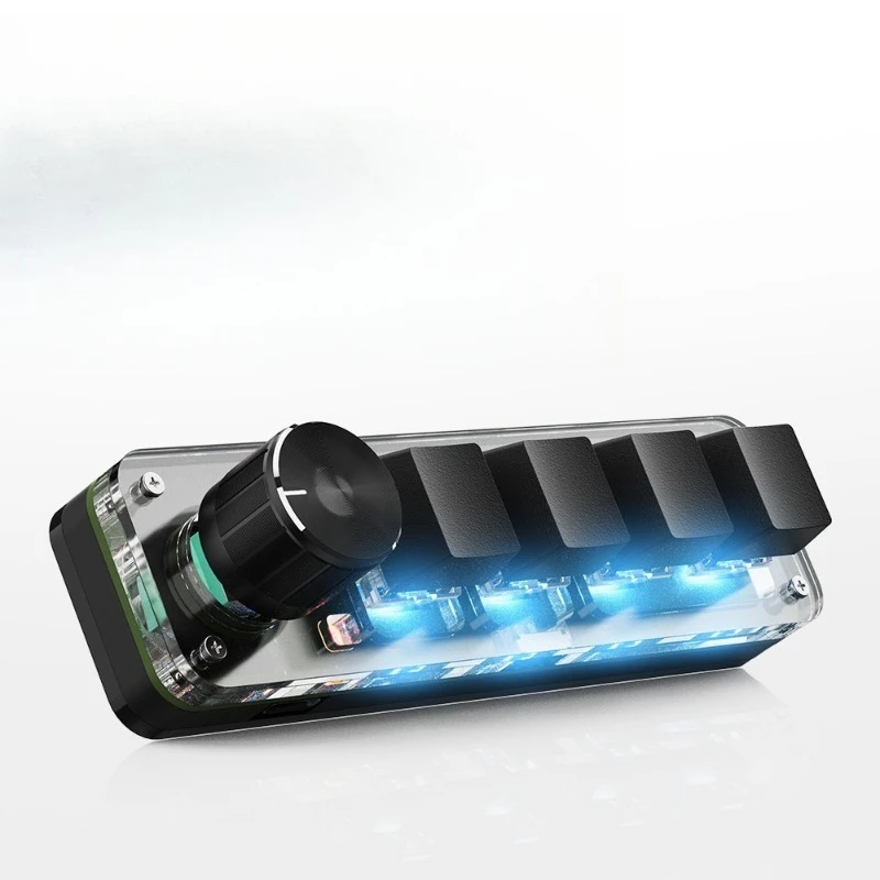 Bluetooth Wireless RGB Custom Mechanical Keyboard Office Games Audio Games Copy Paste Portable Clips One Hand
