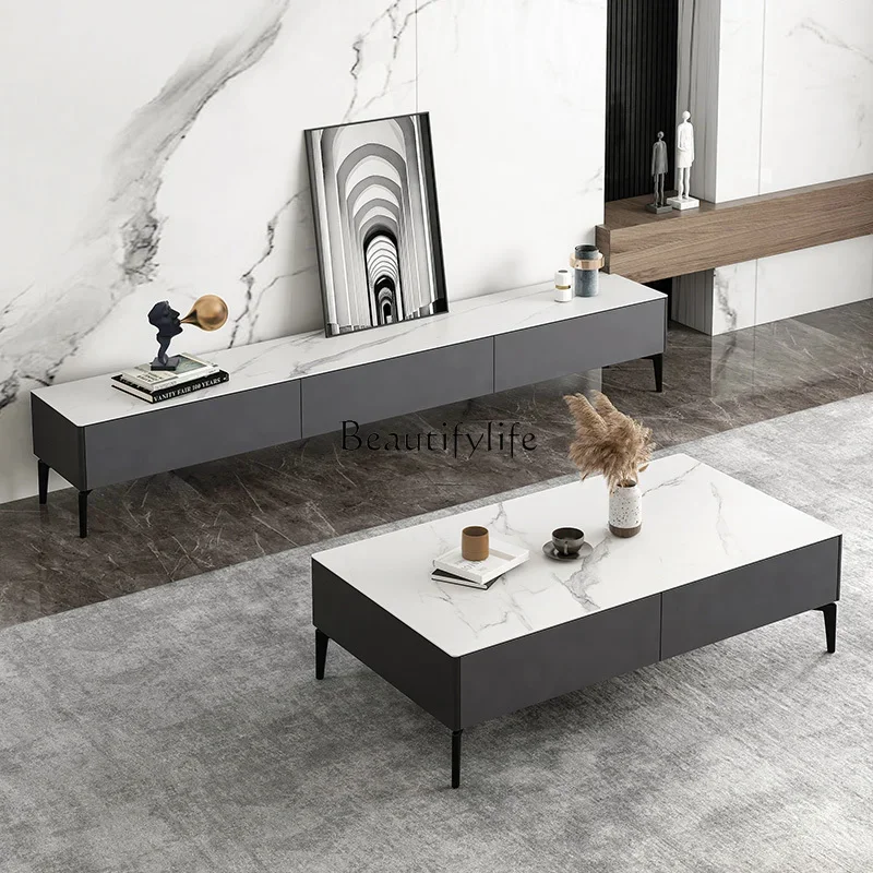 z.-طاولة قهوة بسيطة وحديثة وخفيفة الوزن ومستطيلة فاخرة وبسيطة