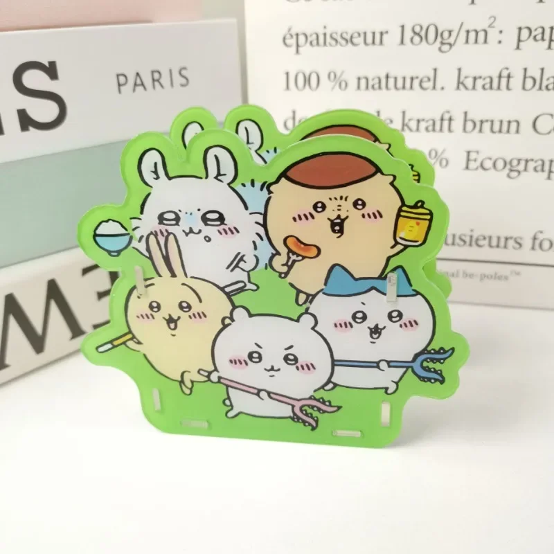 Cartoon Anime Chiikawa Acrylic Pen Holder Cute Labubu Desktop Storage Box Student Stationery Sorting Handmade DIY Pen Container