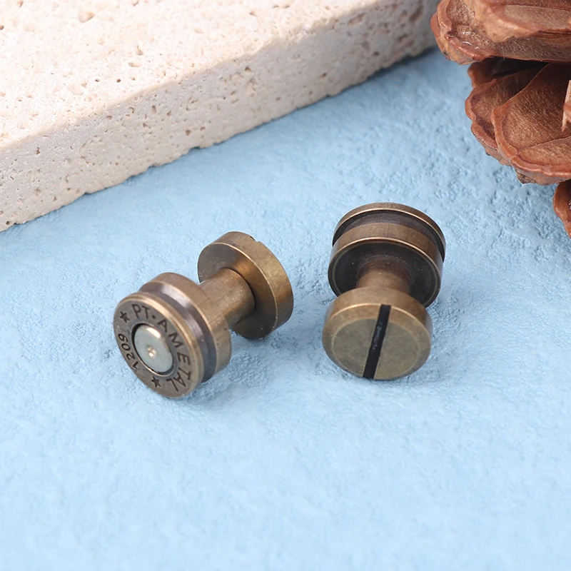 Hot Sale 1pc Brass DIY Bag Buckle Handbag Round Head Lock Buckle Leather Craft Sewing Hardware Bag Clasp Lock Accessories