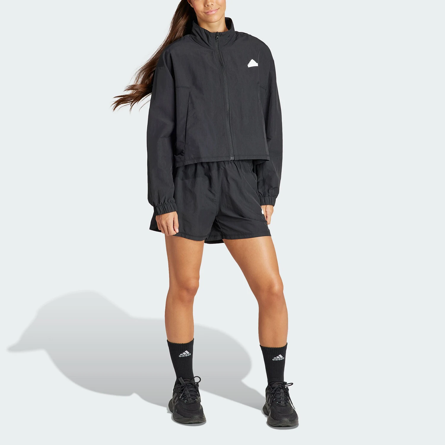 

Adidas Genuine New Women's Sports Casual Long Sleeve Shorts Set IN1839