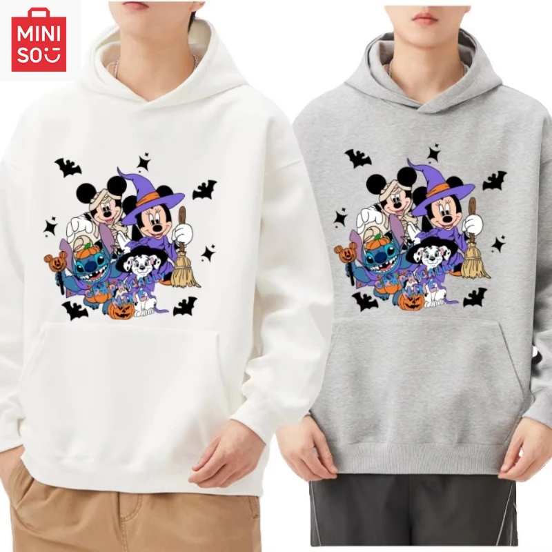 

Disney Halloween Limited High-quality New Men's and Women's Hooded Sweater Autumn and Winter Casual and Comfortable Pullover