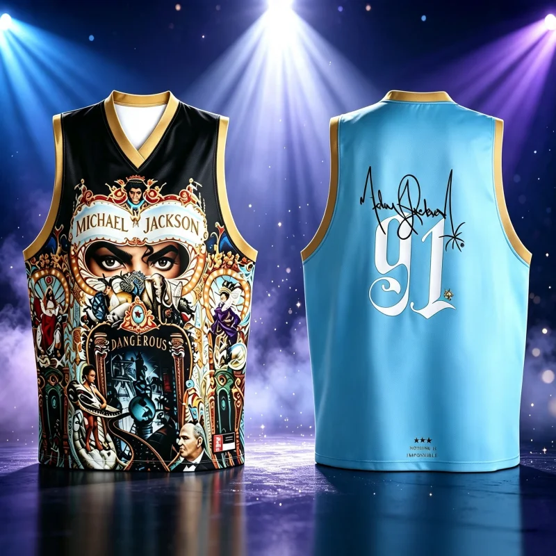 Sommer Neu Michael Jackson Limited Edition Sammler-Trikot Herren Damen Sportweste Atmungsaktiv Schnelltrocknend Familien-Kinder-T-Shirts
