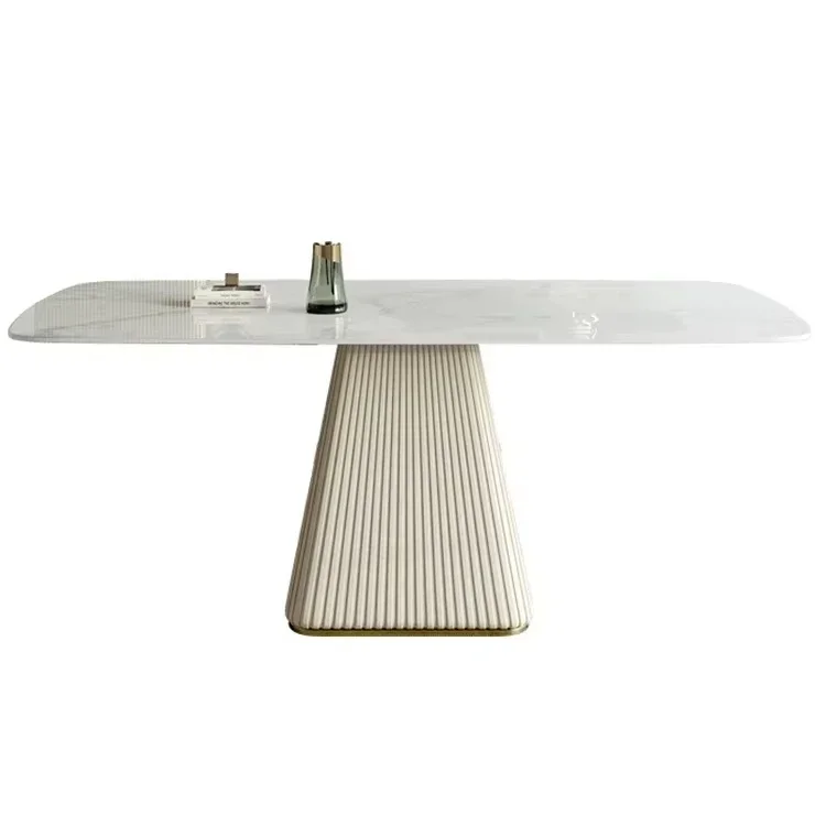 

l Modern Design Artificial Marble Sintered Stone rock table top Sintered Stone Luxury Home Dining Table Anti-corrosion