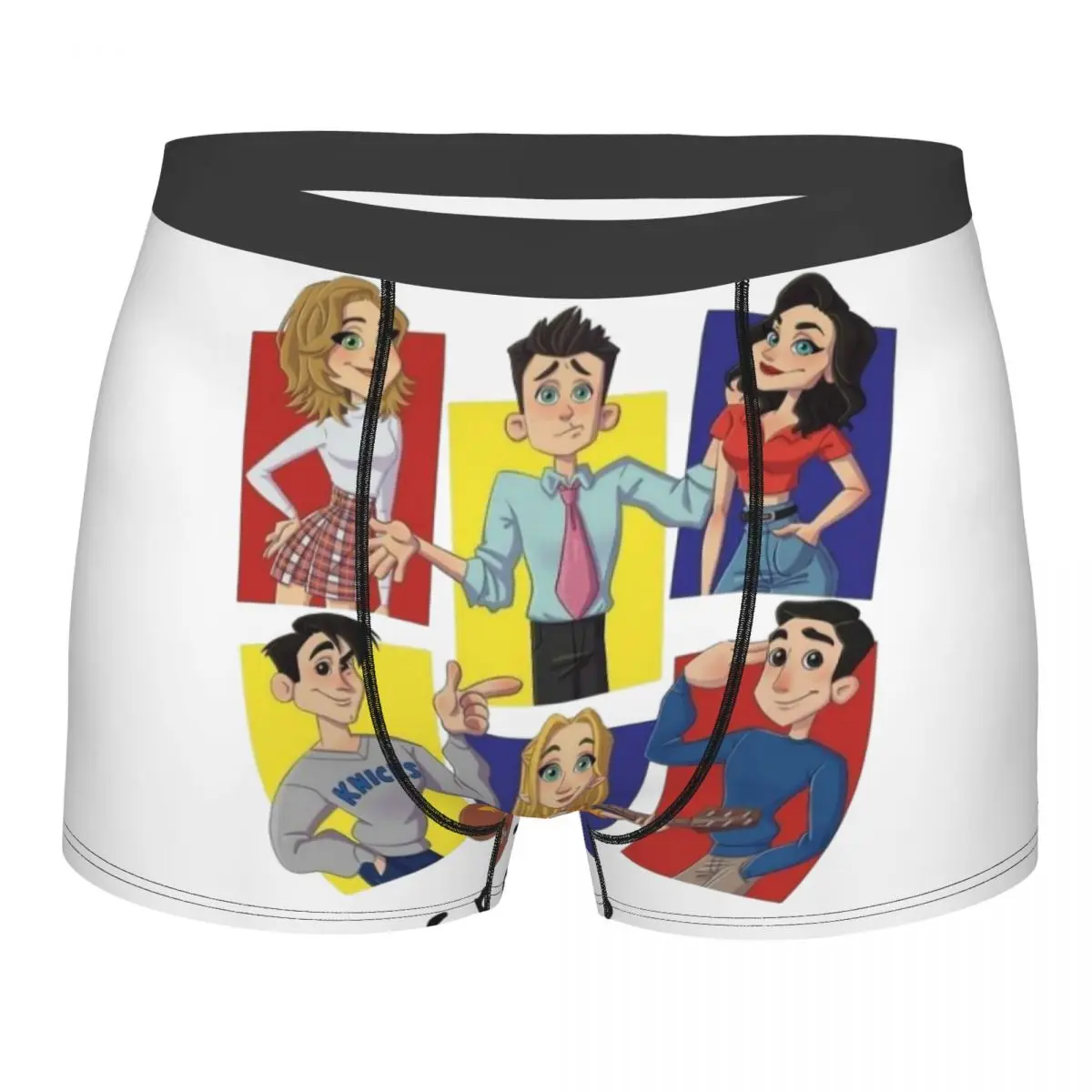 

Colorful Pair Best Friends TV Show Man's Underwear, Highly Breathable printing Top Quality Birthday Gifts