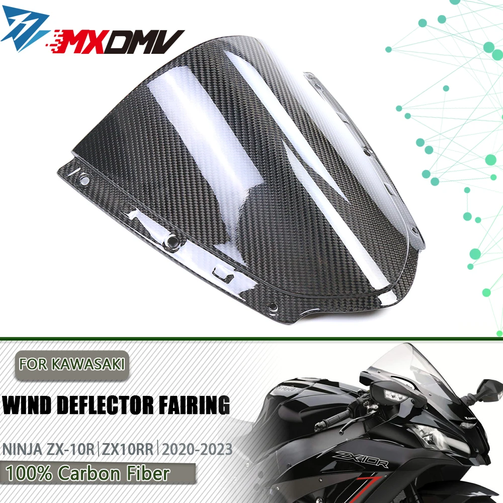 

Motorbike Windshield Windscreen for Kawasaki Ninja ZX10R ZX 10R ZX-10R ZX6R ZX 6R ZX-6R 2021 - 2023