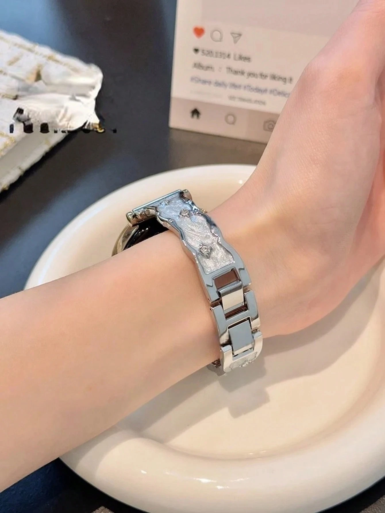 1 قطعة جديد المينا بالتنقيط النفط سوار حزام مناسبة ل 38/40/41/42/44/45/46/49 مللي متر أشرطة ساعة أبل ، متوافق مع Ultra/S10/9/8/7/6