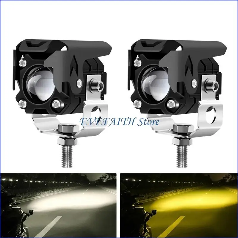 

124B Motorcycle Headlight Spot Light LED 9-36V Fog Lamp High-brightness Driving Lamps