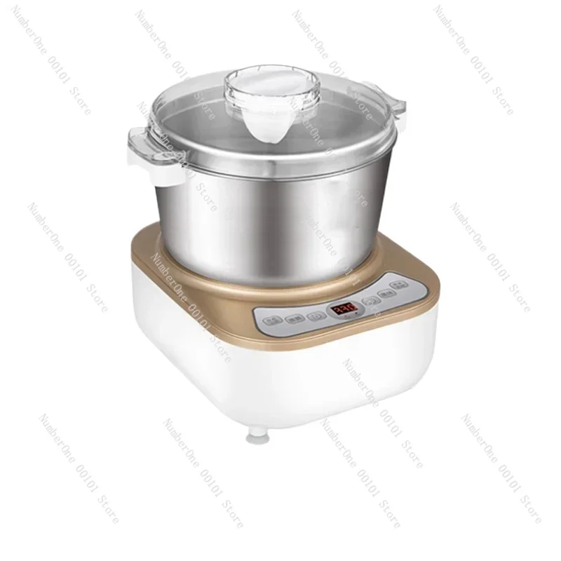 LY-80A Household Stainless Steel Basin Bread Kneading Mixer 220V/200W Automatic Wake-up Dough Mixer 5L/7L Electric Flour Mixer