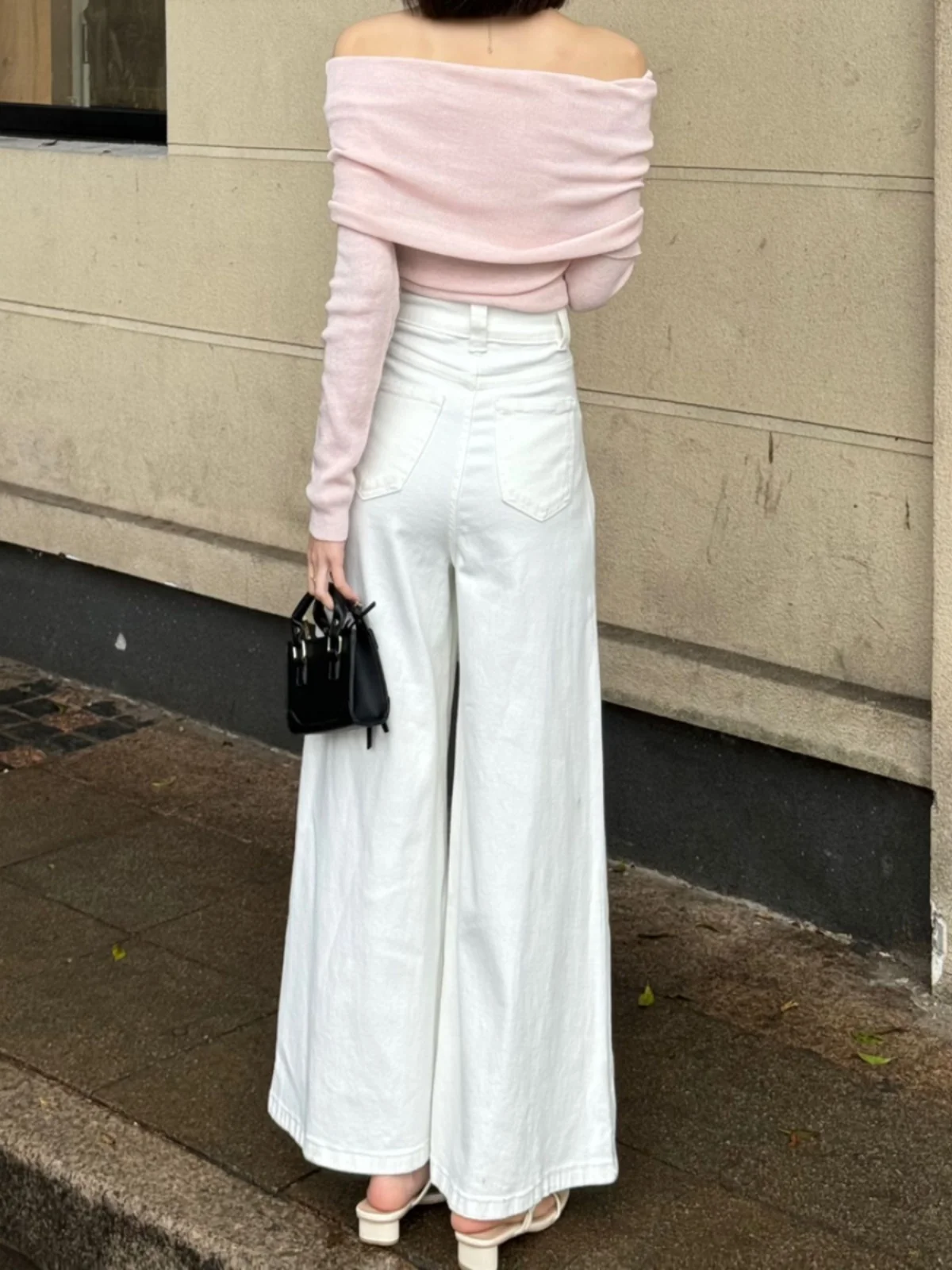 

Молодежная женская одежда, уличные брюки с эластичной резинкой на талии, свободные женские джинсовые брюки, модные, удобные, базовые, простые