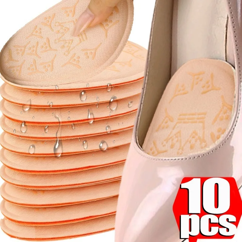 

2/10 шт., нескользящие подушечки для передней части стопы с короной, женские обезболивающие вставки, стельки половинного размера, мягкие впитывающие пот туфли на высоком каблуке, подушечки для ног