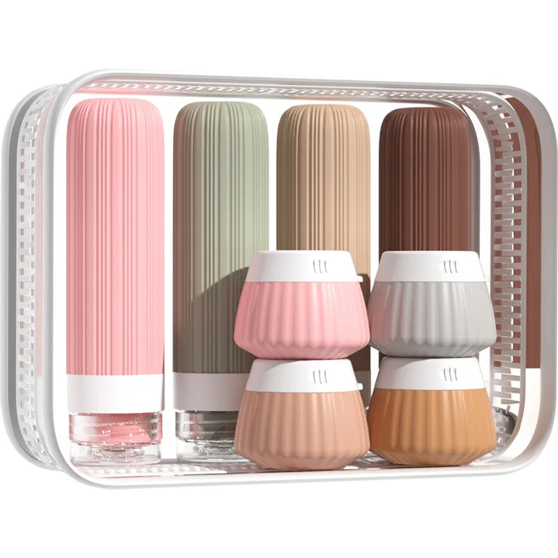 Travel Bottles for Toiletries TSA Approved 3oz Travel Containers, Leak Proof Silicone Squeezable Cream Jars with Clear Bag