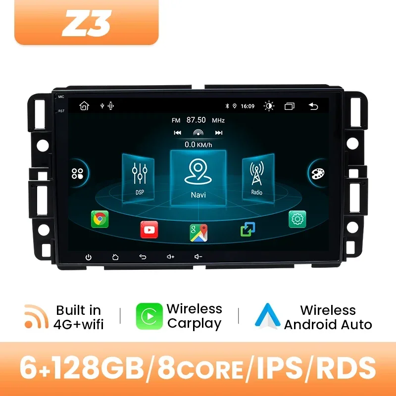 Android 14 Autoradio Voor Chevrolet Silverado GMC Sierra Impala Traverse Avalanche Express Yukon Acadia Savana Multimedia GPS