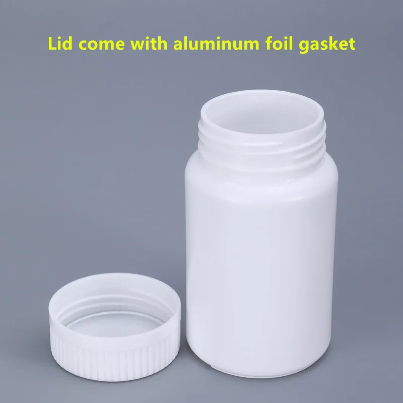 20PCS Empty Big Mouth 150ML Medicine Bottle with Lid Food Grade HDPE Plastic Container for Pill Capsule Tablet Refillable Bottle