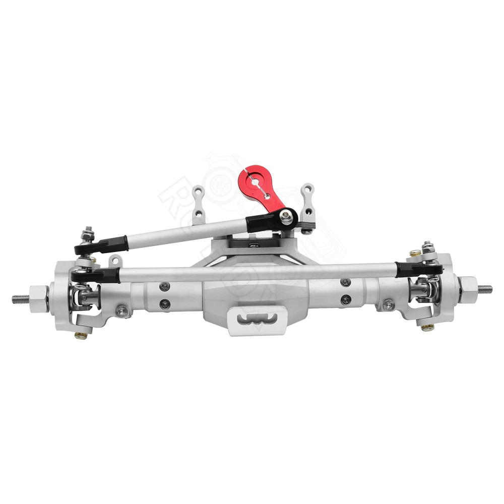CNC Aluminium Ruitvormige Aluminium Compleet Voor- en Achteras voor 1/10 RC Crawler Truck Axiale SCX10 II 90046 90047
