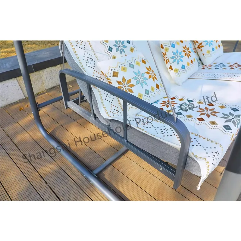 

High Quality Outdoor Garden Aluminum PE Rattan Swing Hanging Chair Patio Swings