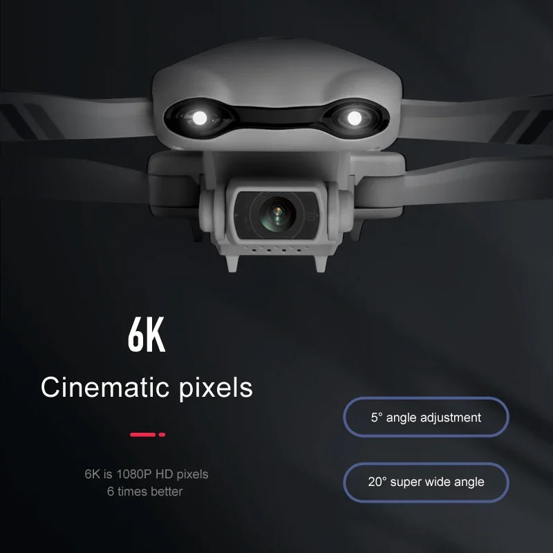 Drone F10 GPS 6K HD avec Caméra Grand Angle, 5G, WIFI, FPV, Quadrirotor, Moteur Brushless, Pliable, Évitement d'Obstacles, UAV Aérien, 2024