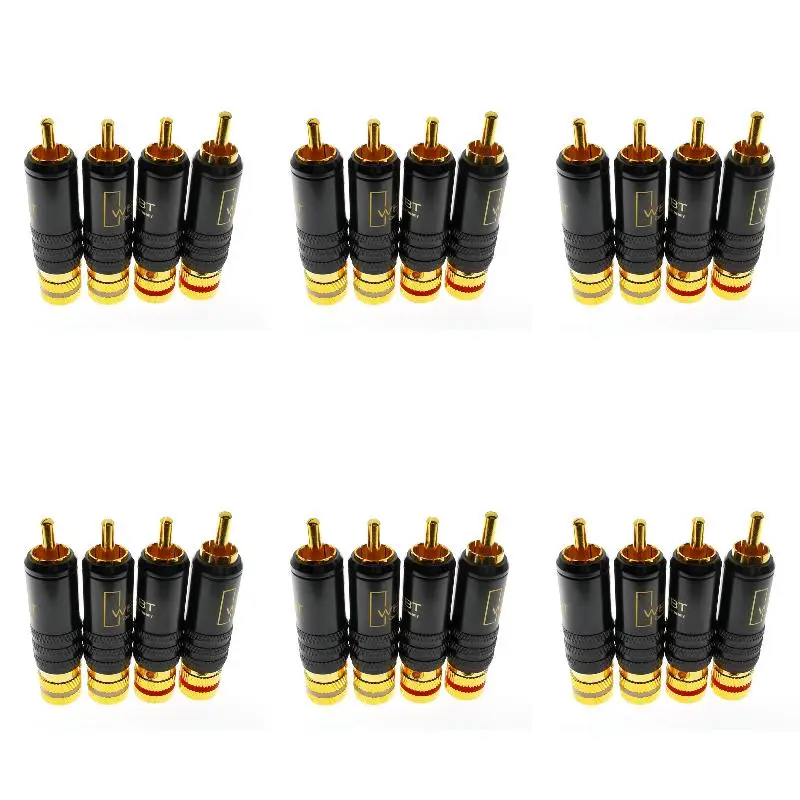 6Pack X(AV Audio Video Plug Connector WBT-0144 Plug-in Type Plug for Video Connector