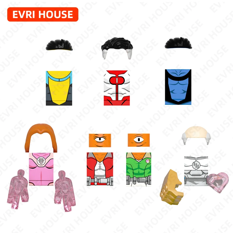 Anime Mini Action Figures Building Block Dolls Bricks Cartoon Comic Assembly Assembly Toys for Children MB0015-0021