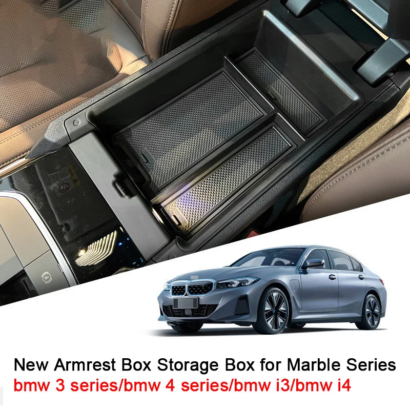 

For 22-23 BMW 3 series I3 armrest box storage box 4 series I4 modification interior box storage compartments