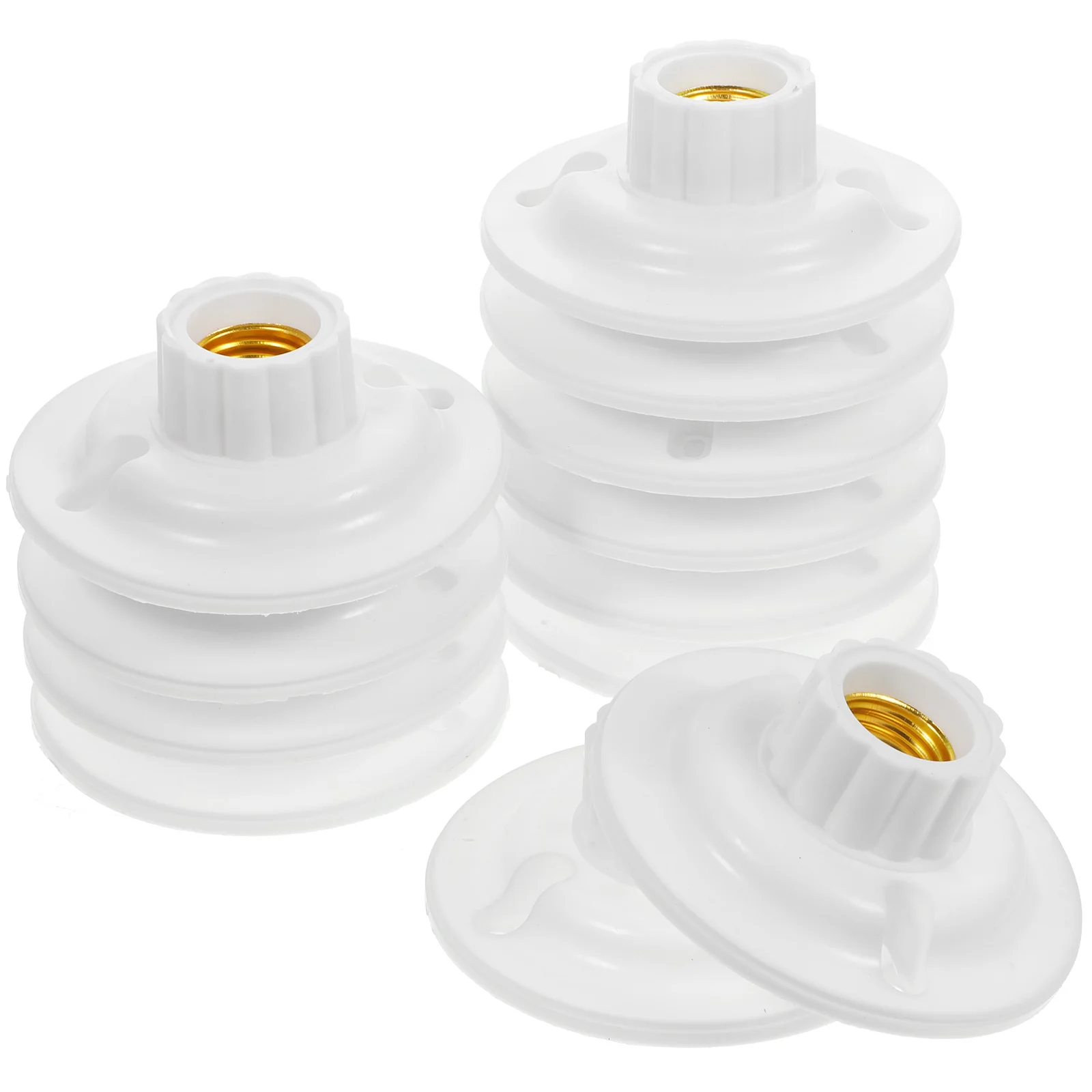 Soporte de lámpara de ciruela, adaptador de enchufe, Base de bombilla de escritorio, soportes de enchufe E27, reemplazo de plástico, 12 Uds.