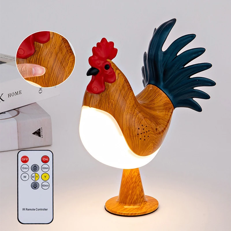 Pop Decorative Night Lights Simulated Animal Funny Easter Home Decor Party Carnival Chicken Lamp Chick Night Light Ornaments