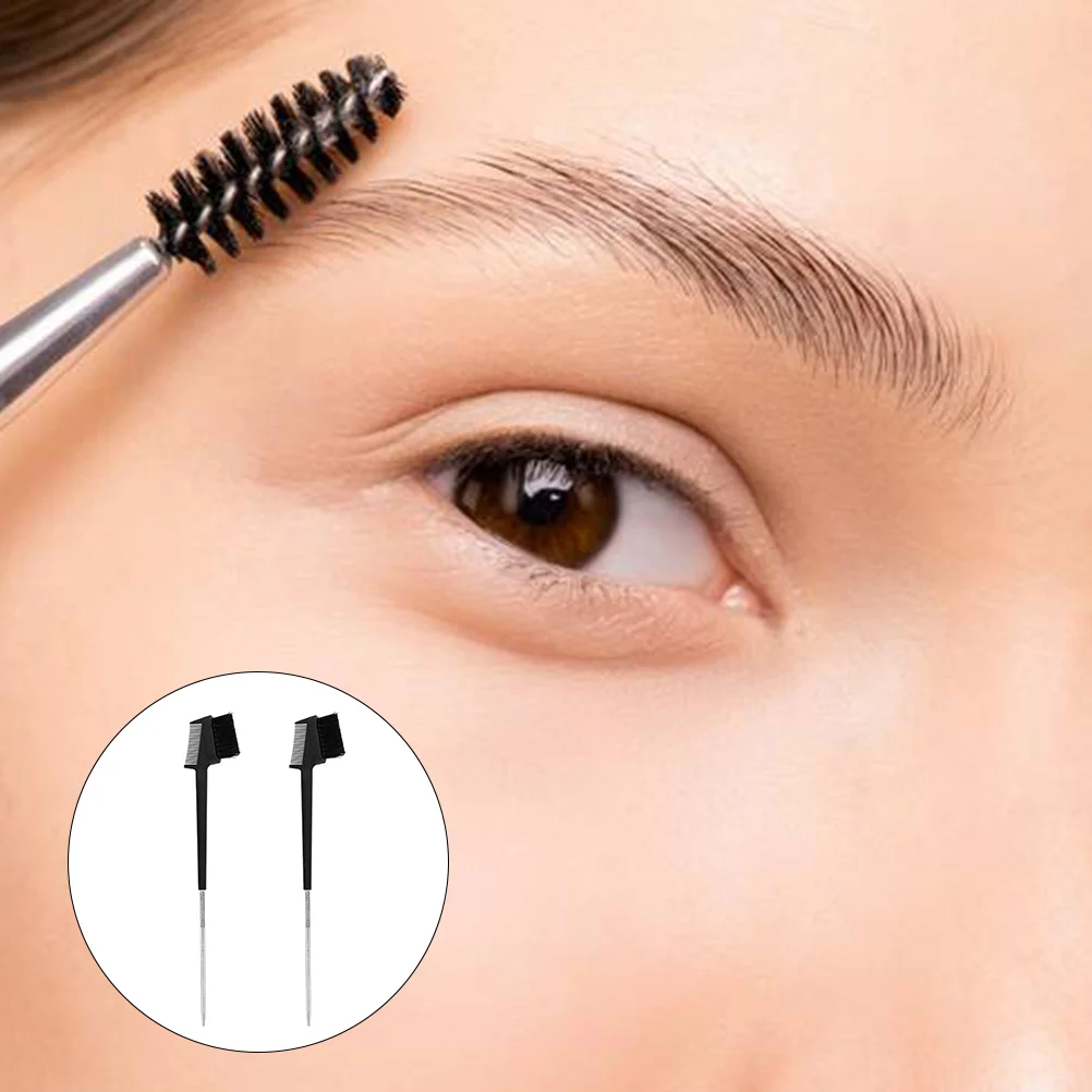 2 Pcs Double Head Mascara Tool Portable Eyelash Brush Make up Women Beauty Tool Mascara