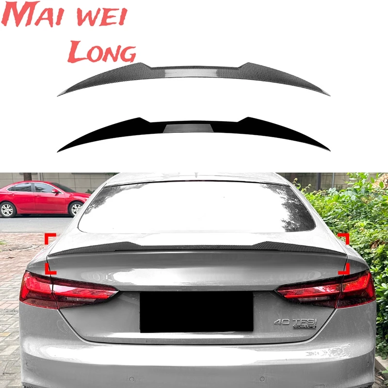 Rear Roof Spoiler Wing for Audi A5 4Door 2017 2018 2019 2020 2021 2022 Spoiler Body Kit Tuning Accessories Trunk Wing Diffuser