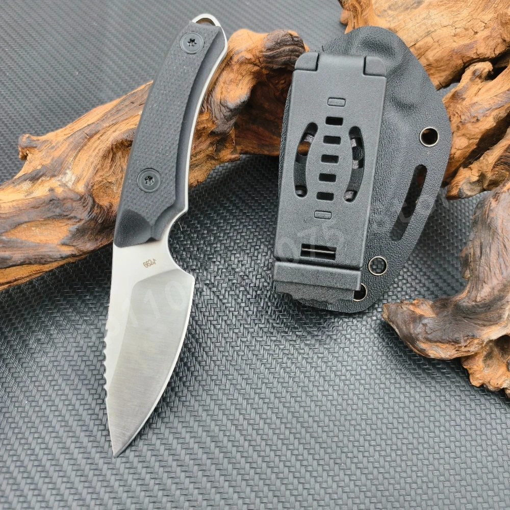 

Нож для выживания BK 662 Hardcore Outdoor с клинком из стали 5Cr13Mov, черной рукоятью из нейлонового волокна и ножнами K, портативный, для повседневного ношения