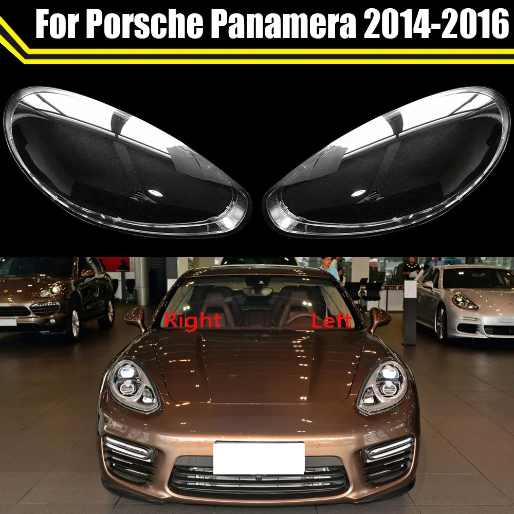 

Headlight Cover For Porsche Panamera 2014 2015 2016 Car Clear Lens Headlamp Transparent Lampshade Lamp Shell Lights Housing