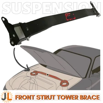 Para ford mustang mk6 2015-2022 barra de suporte dianteiro torre cinta braço de suspensão motor superior estabilizador de choque stb barra estabilizadora anti-rolamento