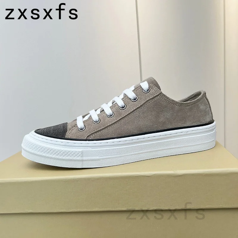 Spring Canve Flat Casual Shoes For Women Lace Up Platform Sneakers Femmel Designer Brand Runner Shoes Women