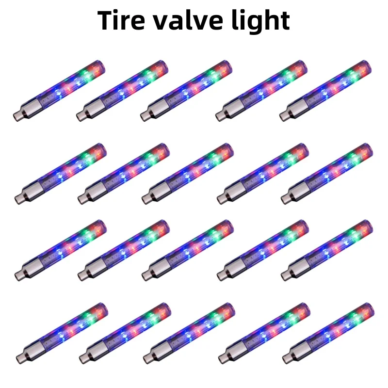 1/3/5 יח אופניים אורות אופניים הוביל גלגל זוהרים זוהר פלורסנט שסתום אור כובע תפאורה מנורת ניאון אביזרים