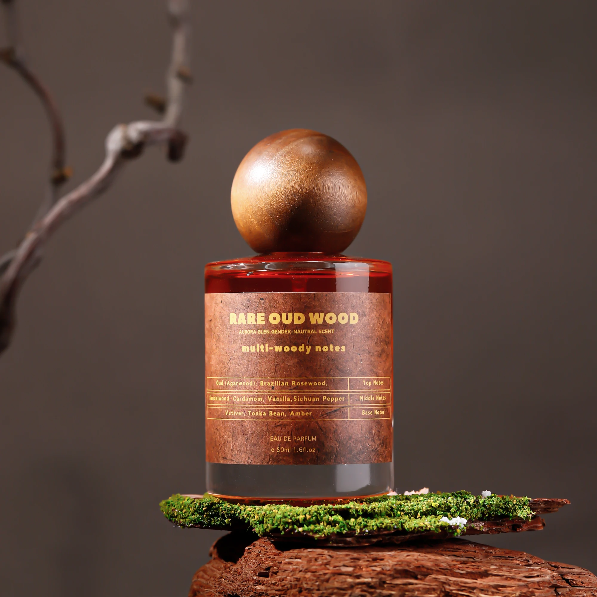 Arabian Oud Parfüm Unisex Luxuriöser holzig-würziger langanhaltender dunkler Holzduft - Seltenes Oud Sichuanpfeffer-Vetiver_voghion.com