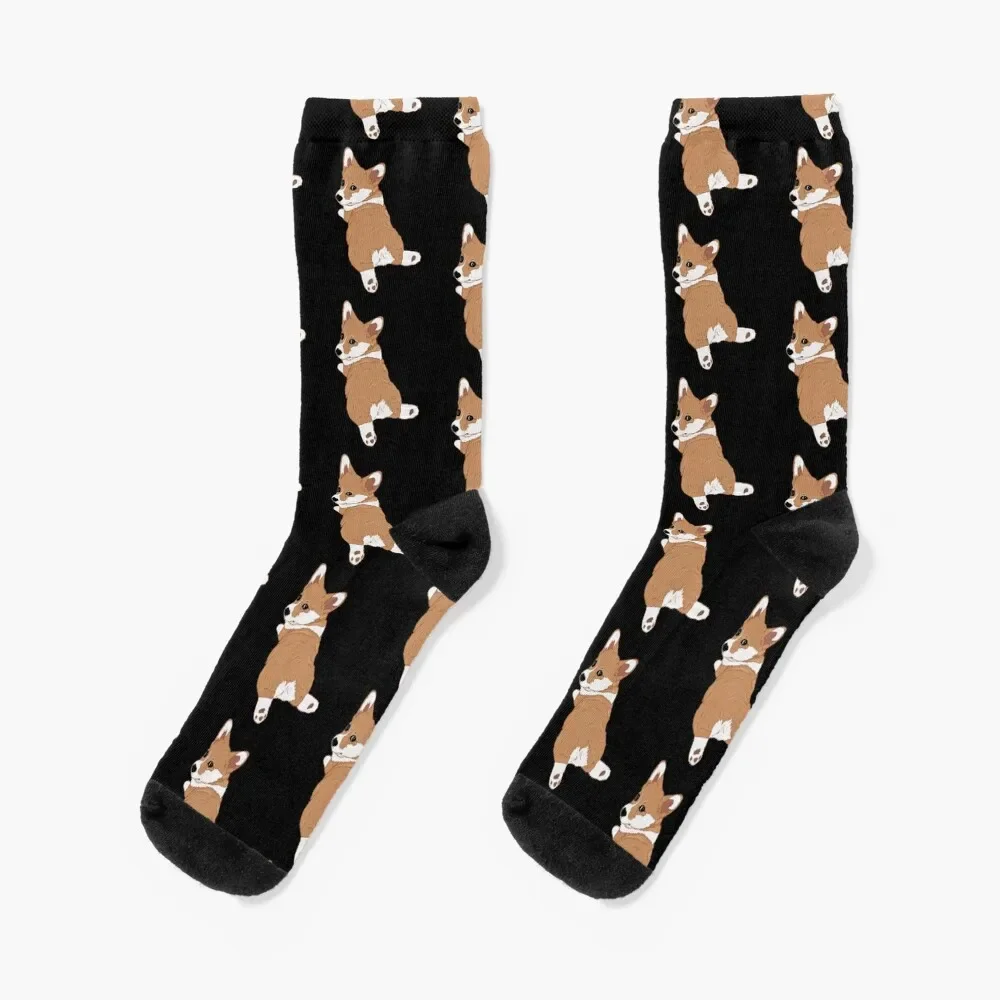 

Corgi Dog Puppy With Cute Corgi Butt Pattern Style Socks gifts funny sock bright garter kawaii Socks Women's Men's