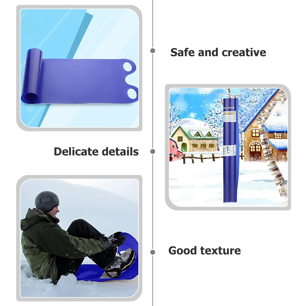

Sturdy Handle Winter For Anti-Skid Sliding Mat Outdoor Kids Skiing Lightweight Foldable Snowboard Bright Color Funny